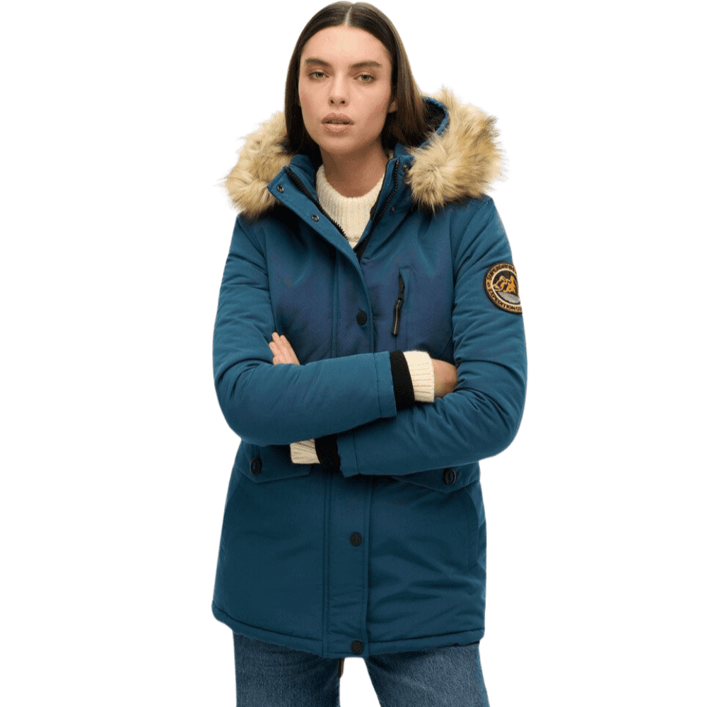 Superdry Everest Faux Fur Hooded Parka Coat