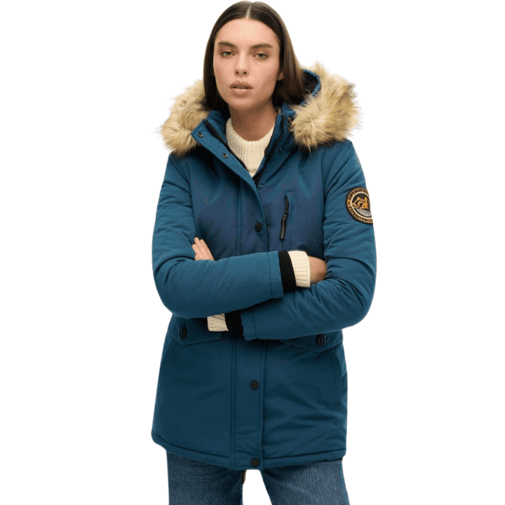 Superdry Everest Faux Fur Hooded Parka Coat