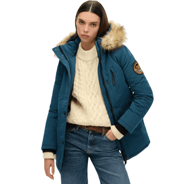Superdry Everest Faux Fur Hooded Parka Coat
