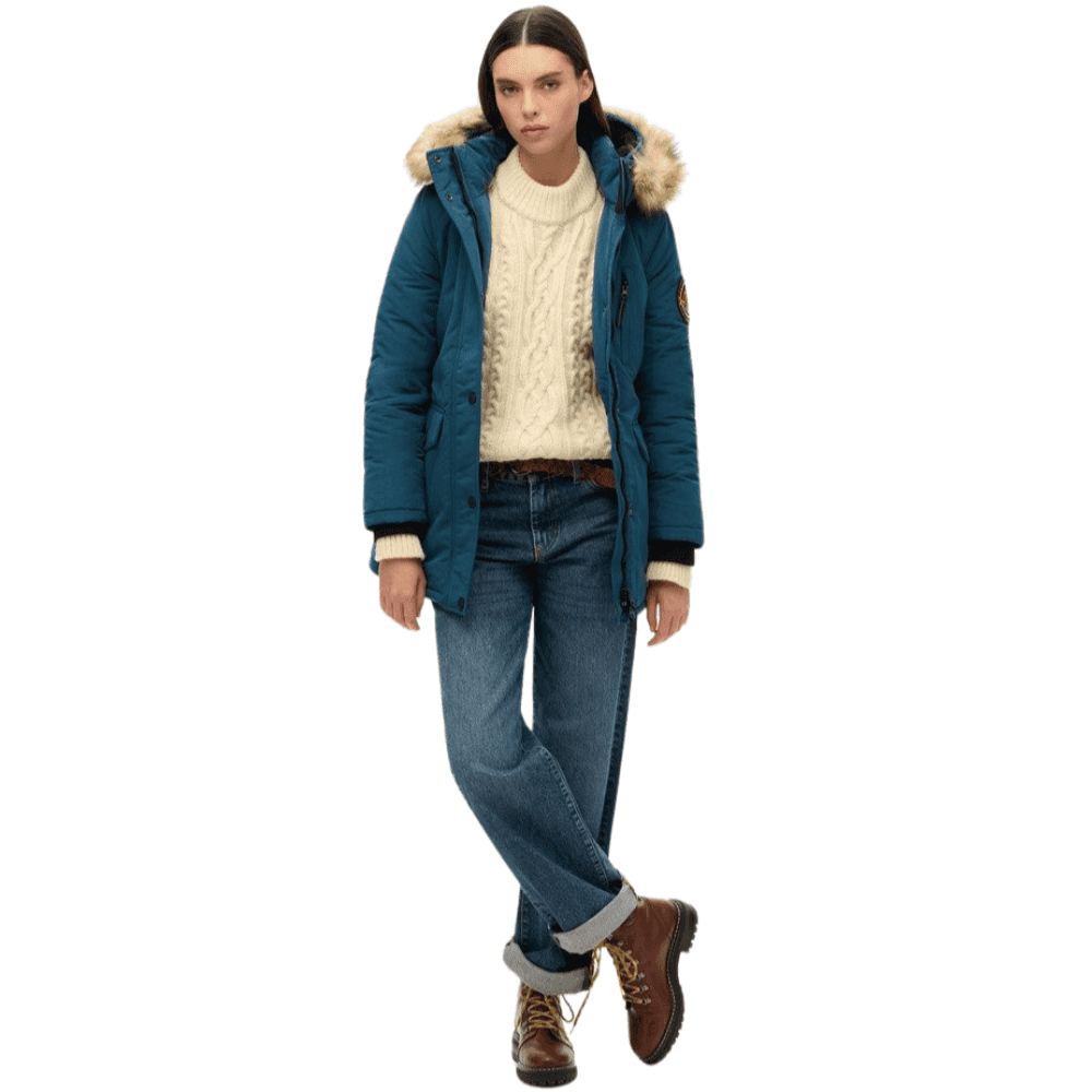 Superdry Everest Faux Fur Hooded Parka Coat