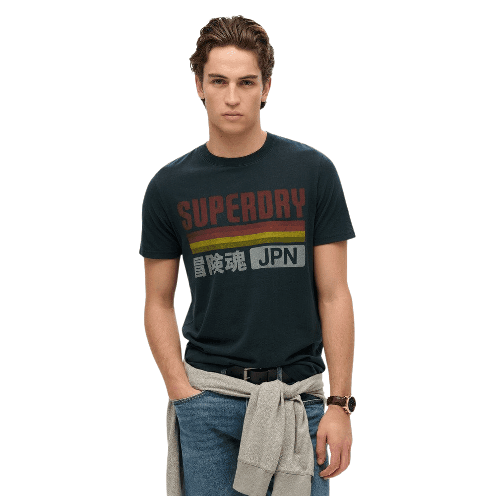 Superdry Japan Stripe Relaxed T-Shirt