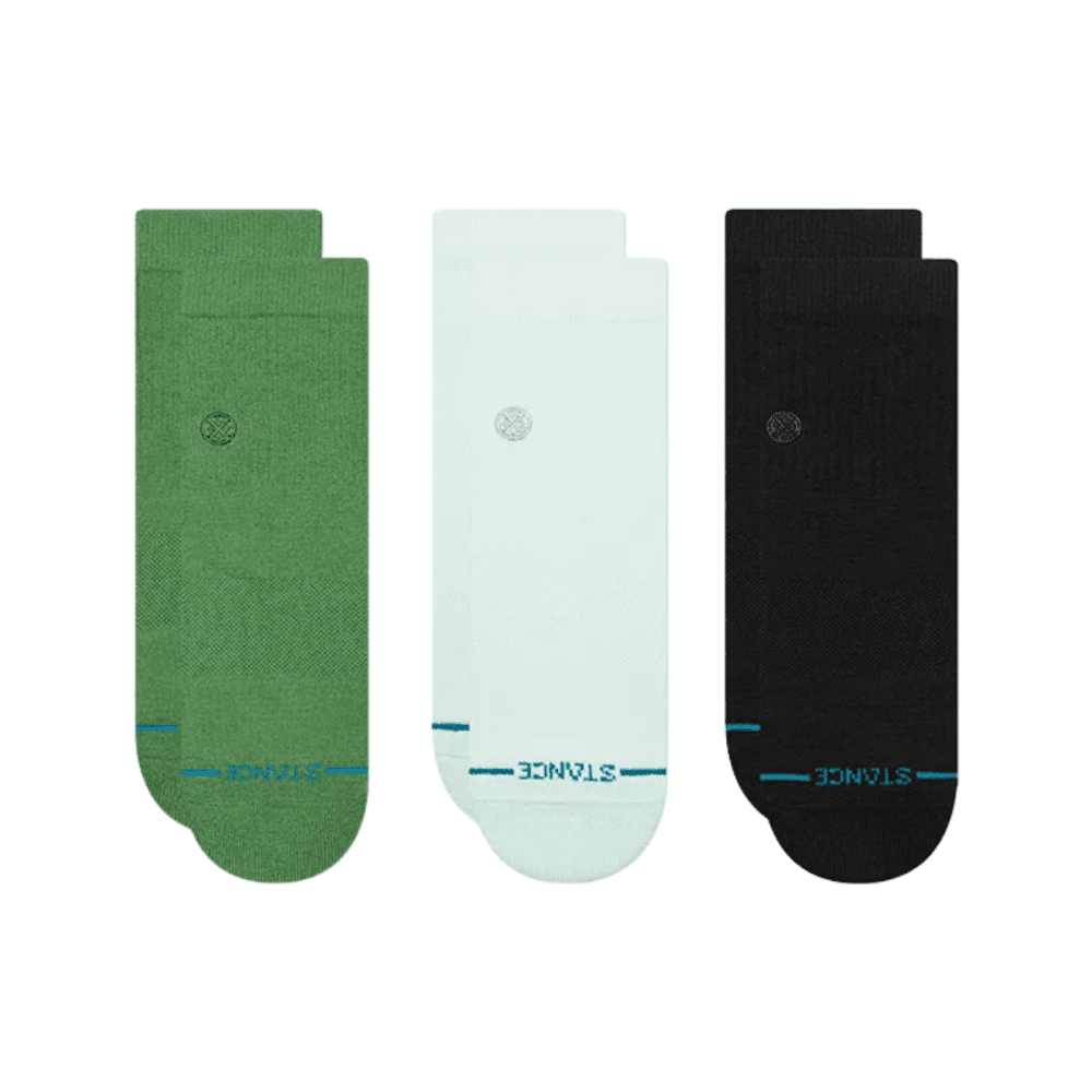 Stance Icon Quarter 3 Pack Socks