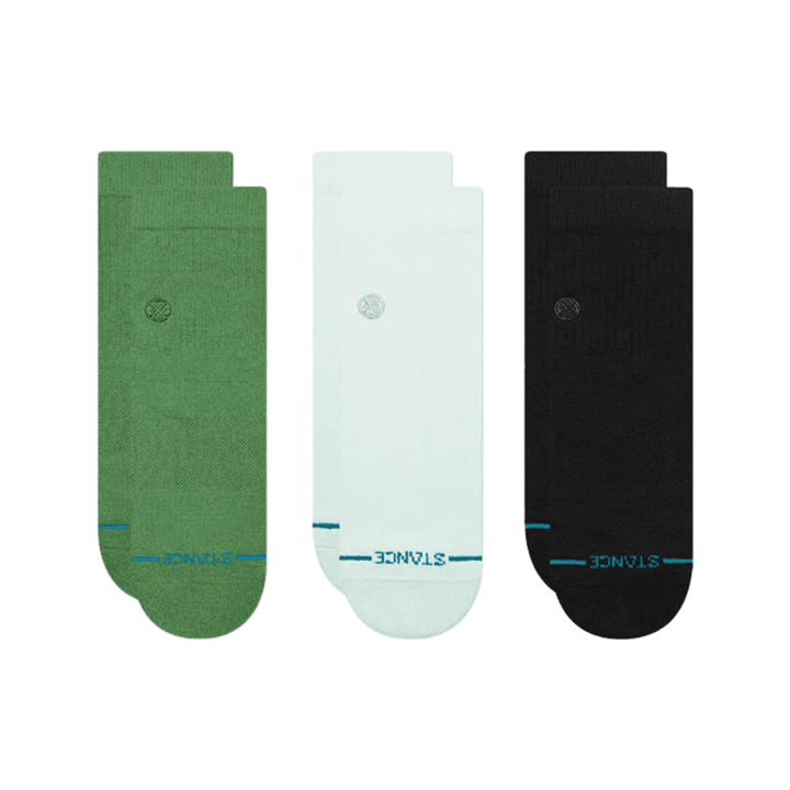 Stance Icon Quarter 3 Pack Socks