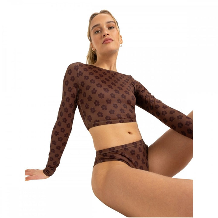 Roxy Roxy Pro Nose Ride Crop Lycra Rashguard