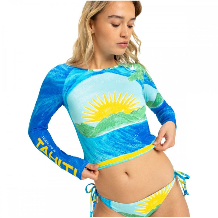 Roxy Atlas Crop Top Lycra Rashguard