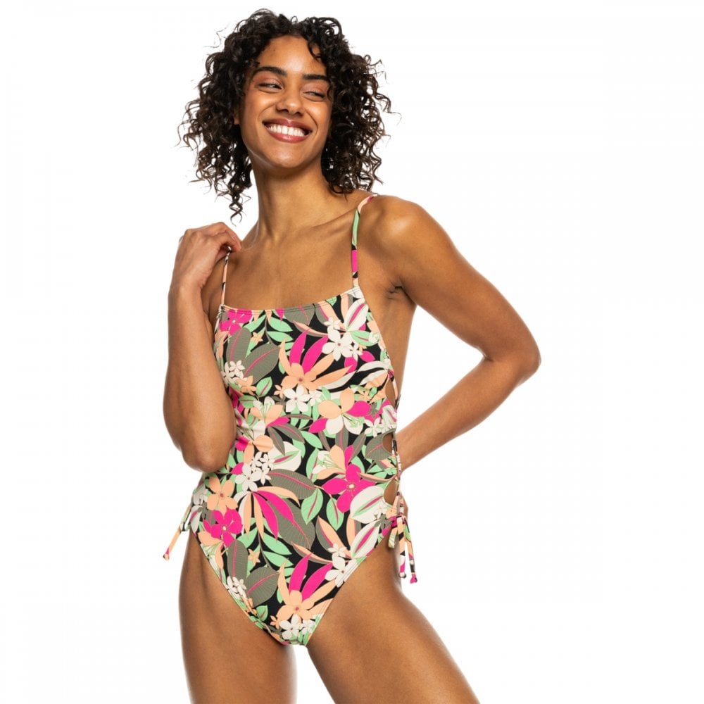 Roxy Pt Beach Classics Lace Up Op Swimsuit