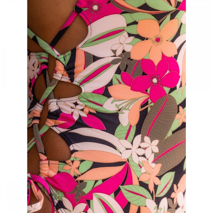 Roxy Pt Beach Classics Lace Up Op Swimsuit