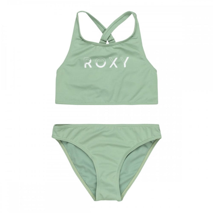 Roxy Solid Active Rg Crop Top Set Swimsuit