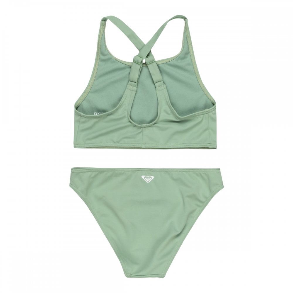 Roxy Solid Active Rg Crop Top Set Swimsuit