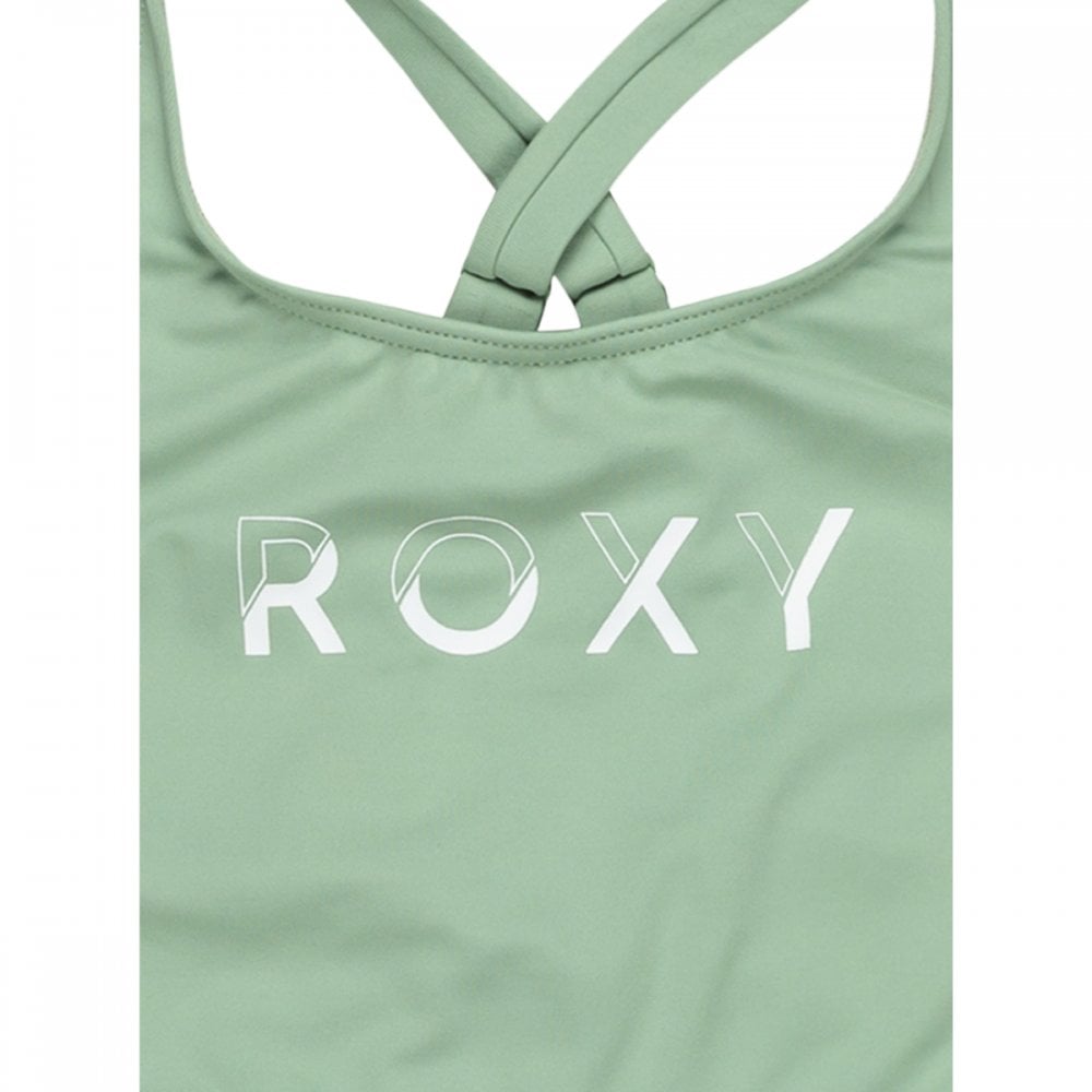 Roxy Solid Active Rg Crop Top Set Swimsuit