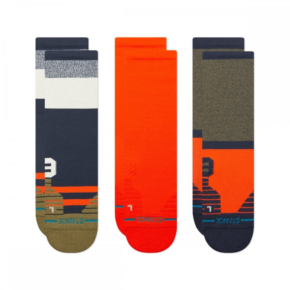 Stance Route Mid Crew 3 Pack Socks