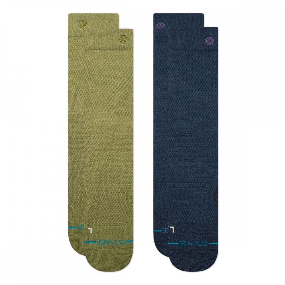 Stance Iconic Mid Poly Snow 2 Pack Socks