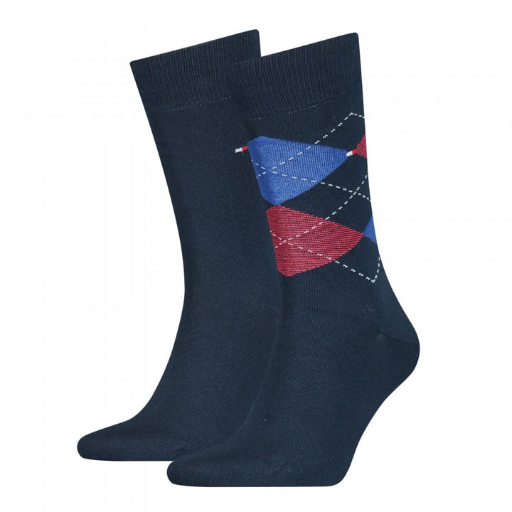Tommy Hilfiger Men Check 2 Pack Socks