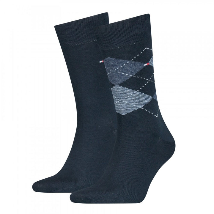 Tommy Hilfiger Men Check 2 Pack Socks