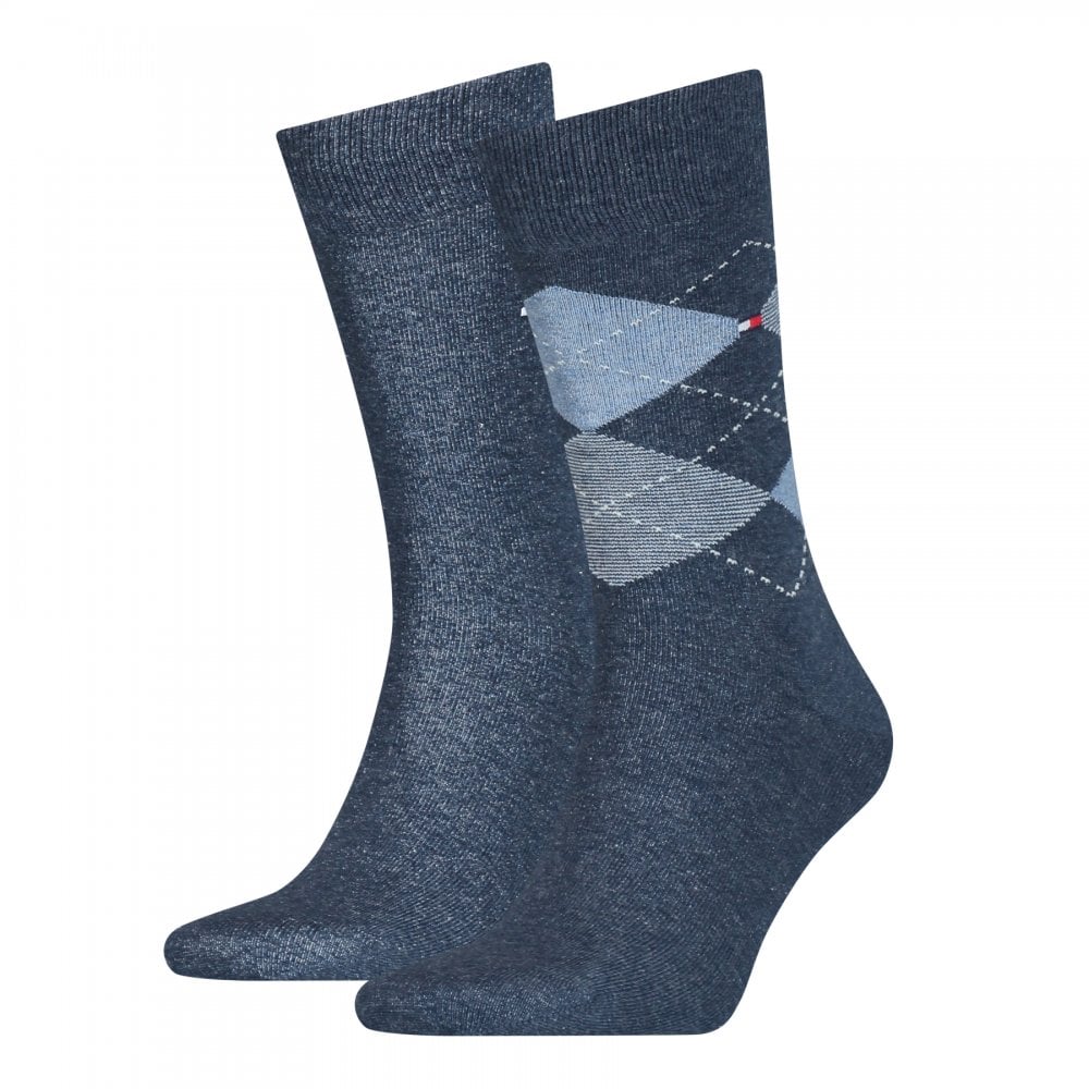 Tommy Hilfiger Men Check 2 Pack Socks