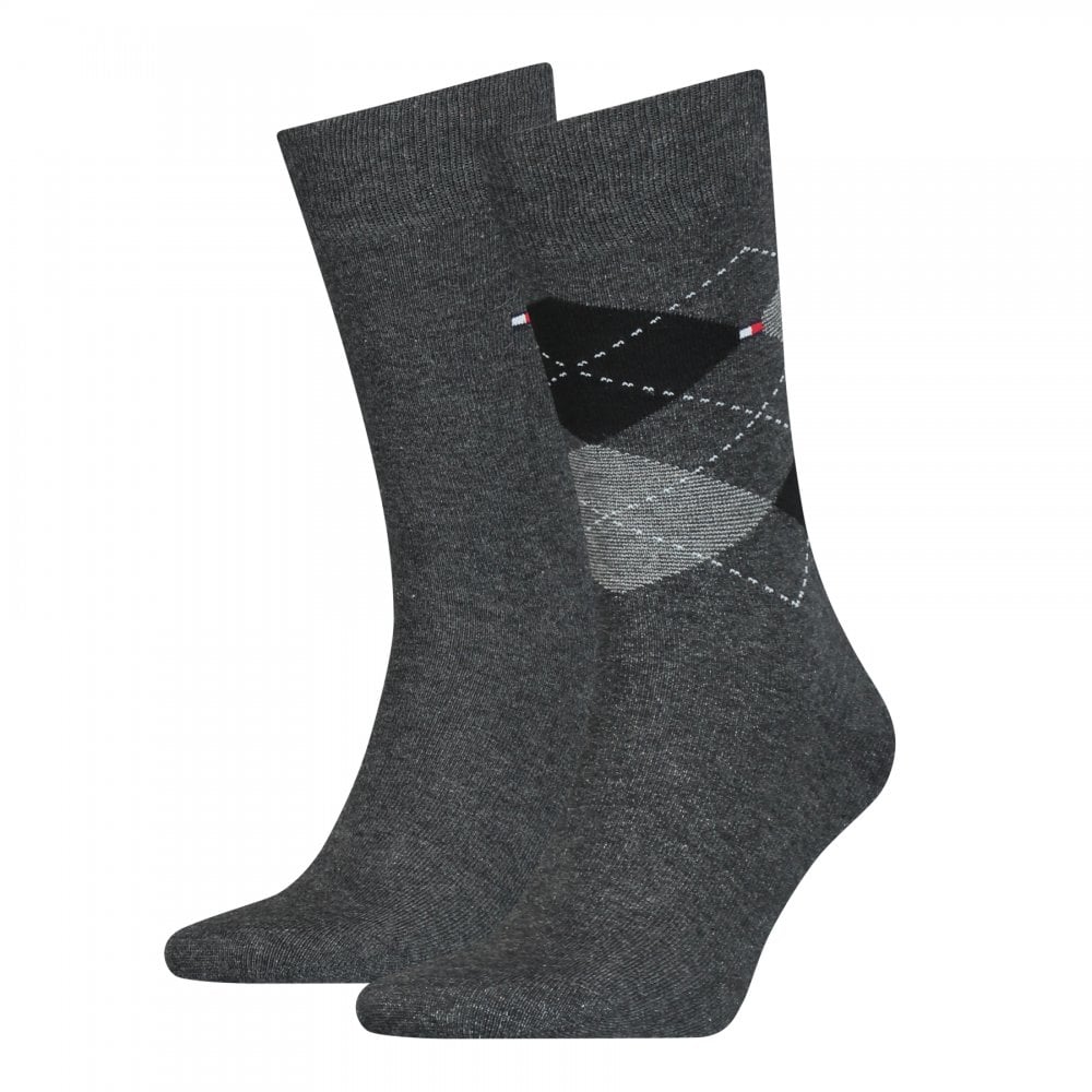 Tommy Hilfiger Men Check 2 Pack Socks