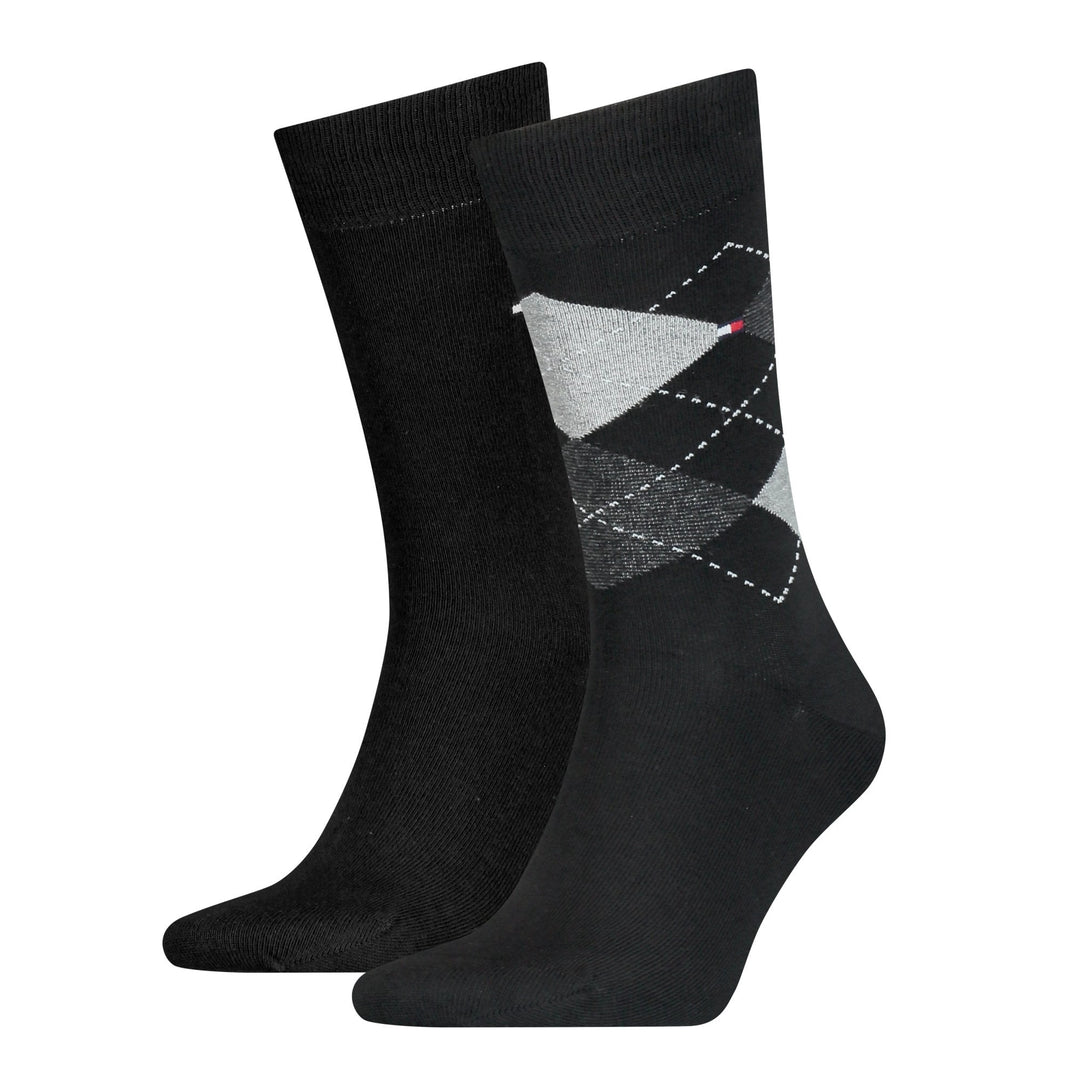 Tommy Hilfiger Men Check 2 Pack Socks