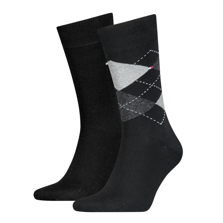 Tommy Hilfiger Men Check 2 Pack Socks