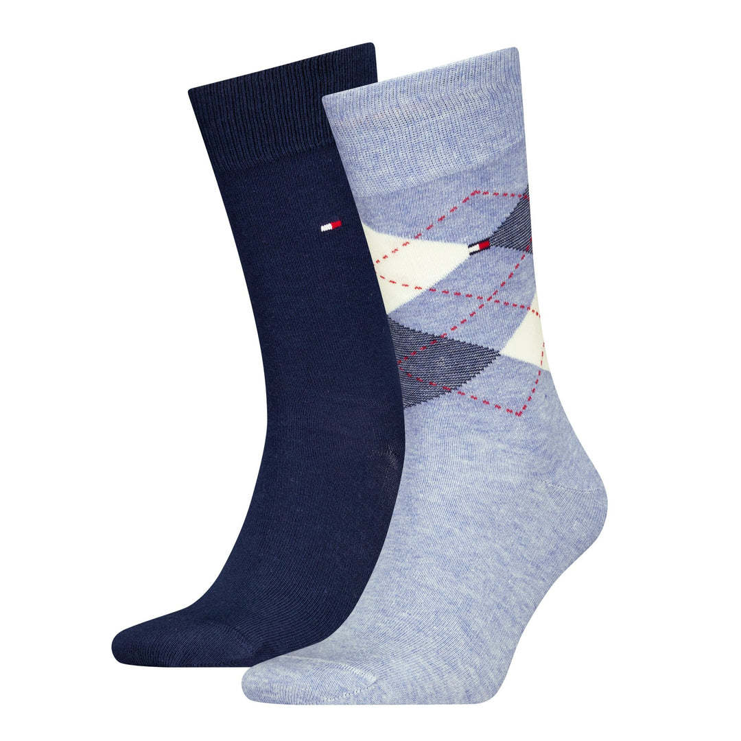 Tommy Hilfiger Men Check 2 Pack Socks