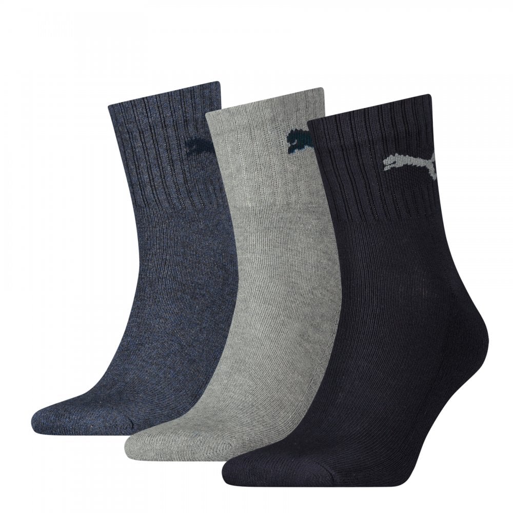 Puma Unisex Short Crew 3 Pack Socks