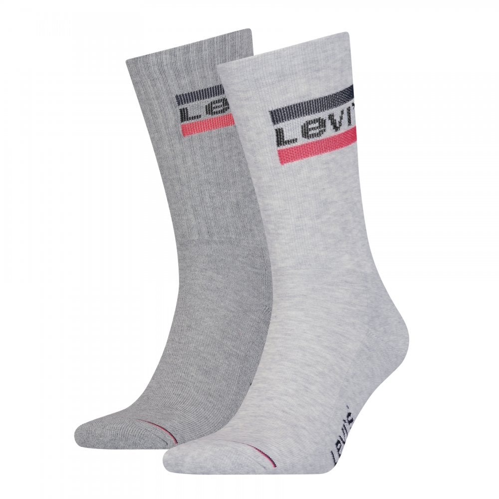 Levis Regular Cut Sportswear Logo 2 Pack Socks