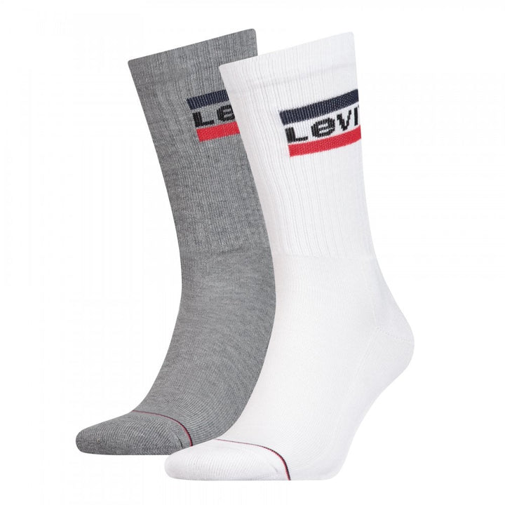 Levis Regular Cut Sportswear Logo 2 Pack Socks
