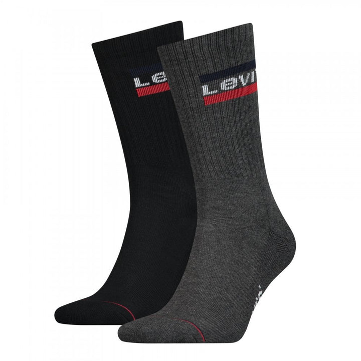 Levis Regular Cut Sportswear Logo 2 Pack Socks