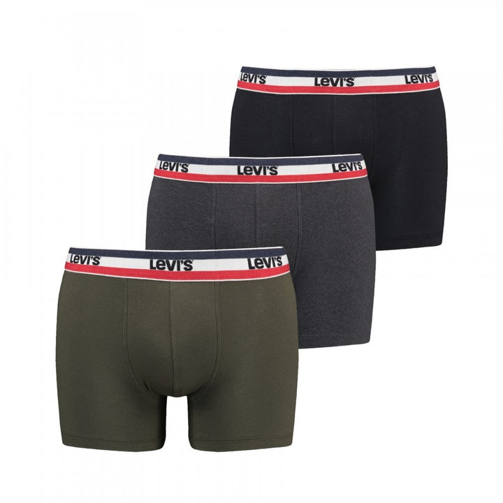 Levis Men Sportswear Logo Boxer Brief 3 Pack