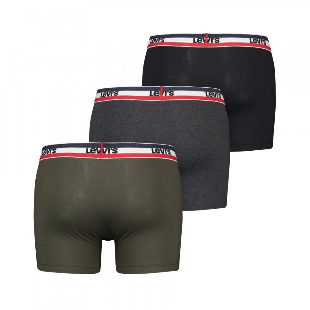 Levis Men Sportswear Logo Boxer Brief 3 Pack