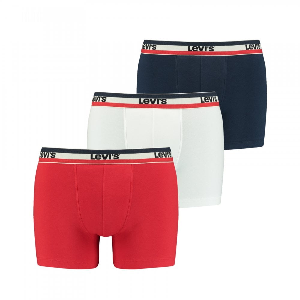 Levis Men Sportswear Logo Boxer Brief 3 Pack