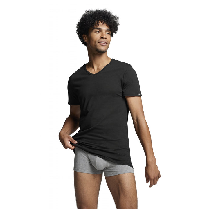 Puma Basic 2 Pack V-Neck Tee