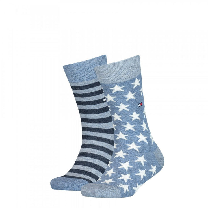 Tommy Hilfiger Kids 2 Pack Stars And Stripes Socks
