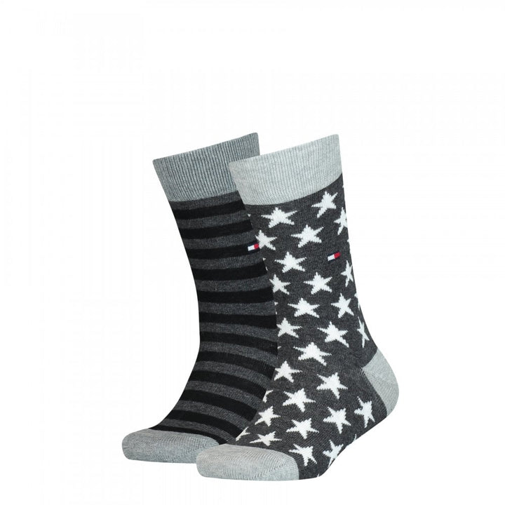 Tommy Hilfiger Kids 2 Pack Stars And Stripes Socks