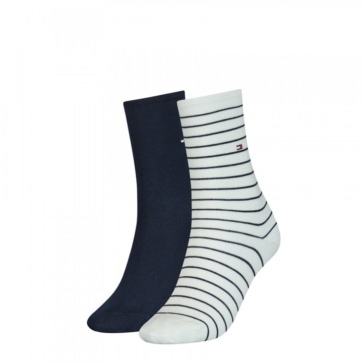 Tommy Hilfiger Women 2 Pack Small Stripe Socks
