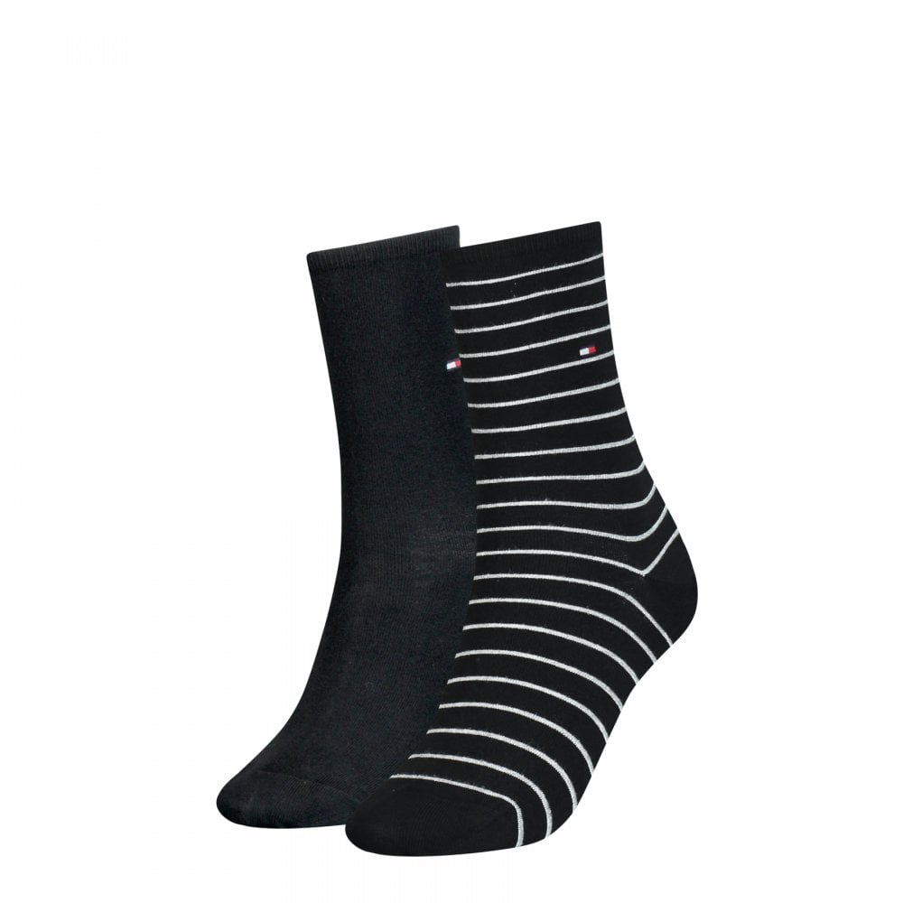 Tommy Hilfiger Women 2 Pack Small Stripe Socks
