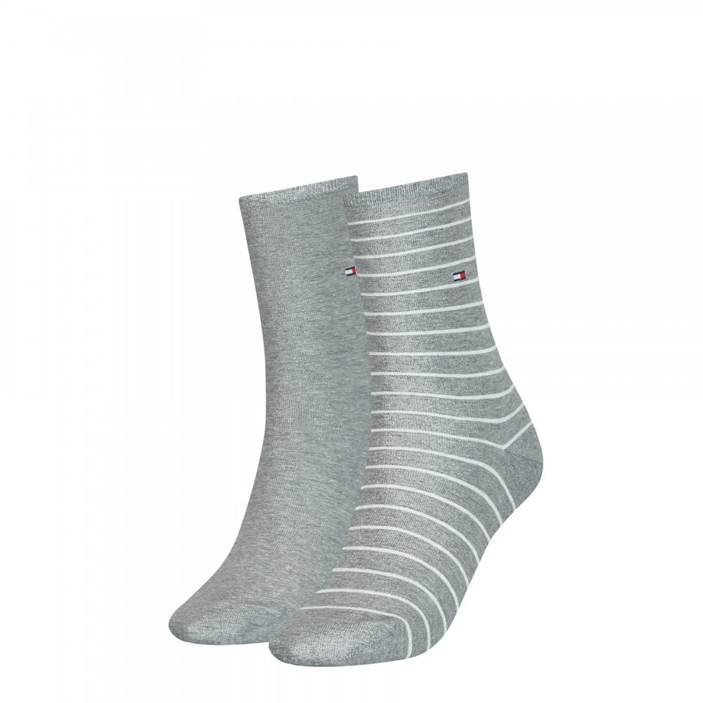 Tommy Hilfiger Women 2 Pack Small Stripe Socks