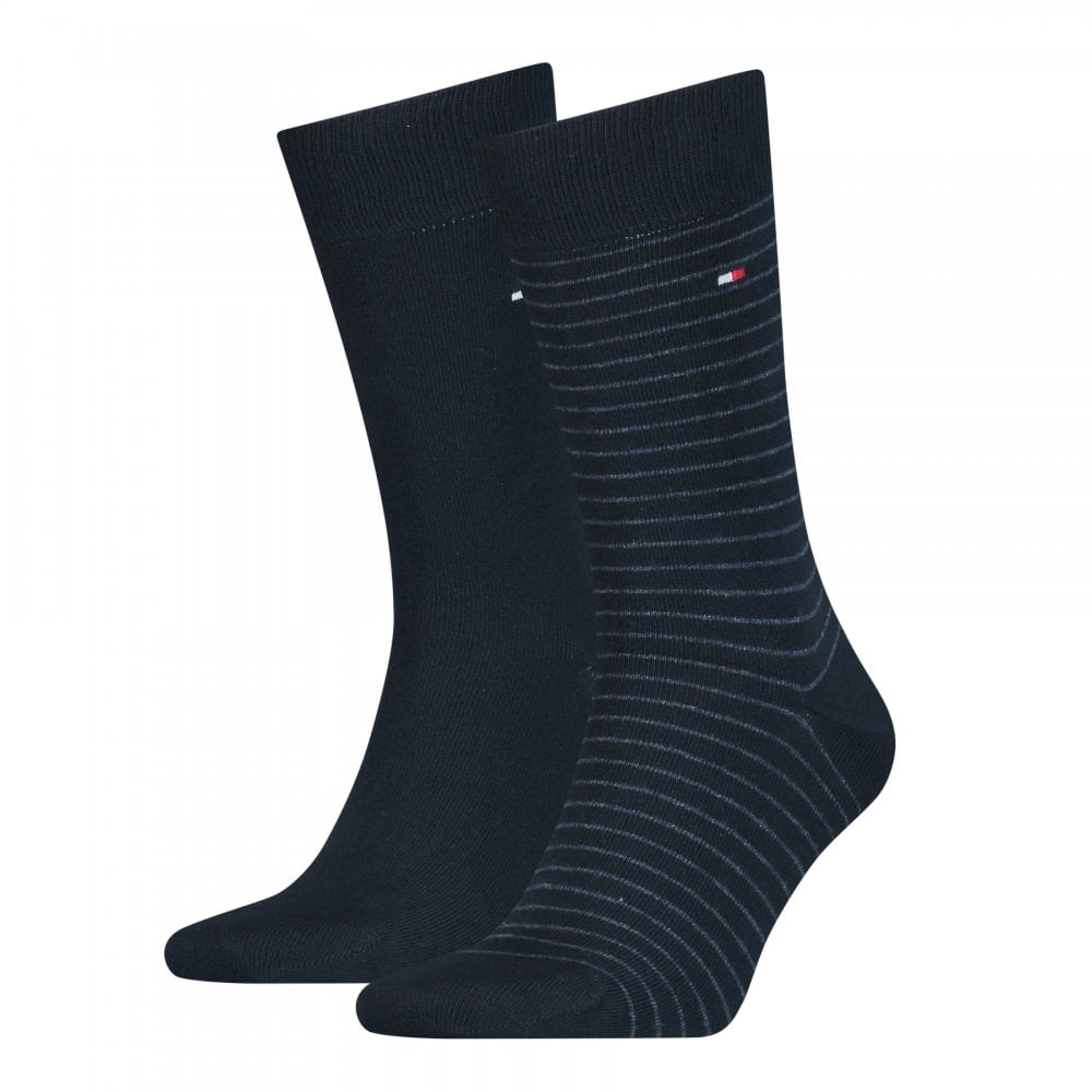 Tommy Hilfiger Men Small Stripe Sock 2 Pack Socks