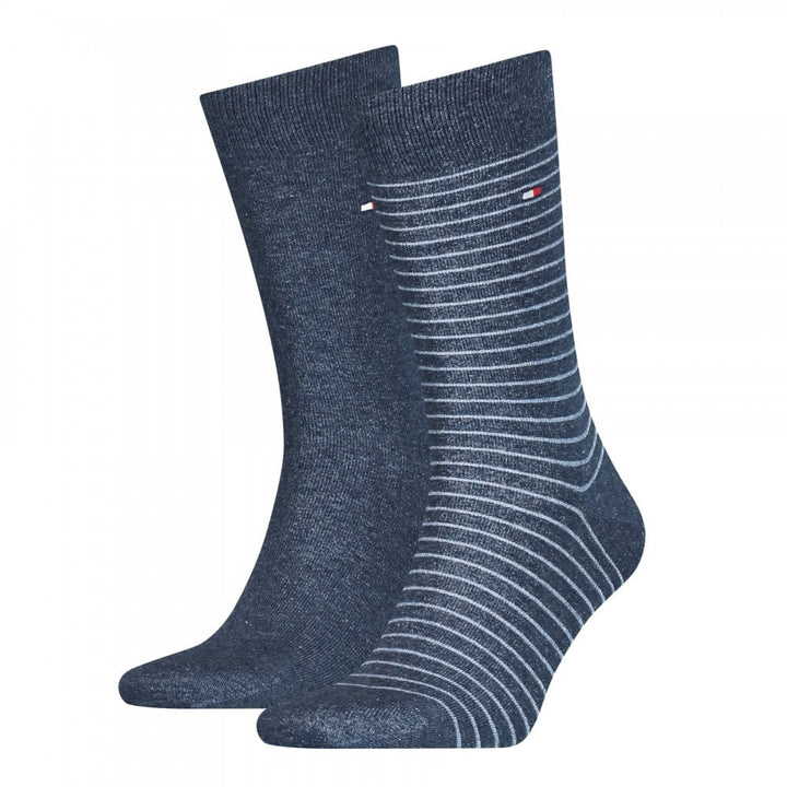 Tommy Hilfiger Men Small Stripe Sock 2 Pack Socks