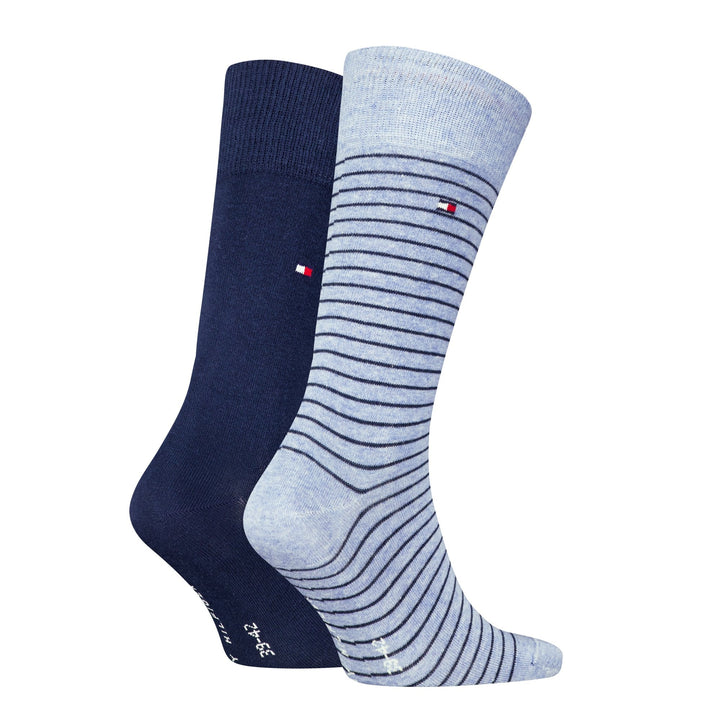 Tommy Hilfiger Men Small Stripe Sock 2 Pack Socks