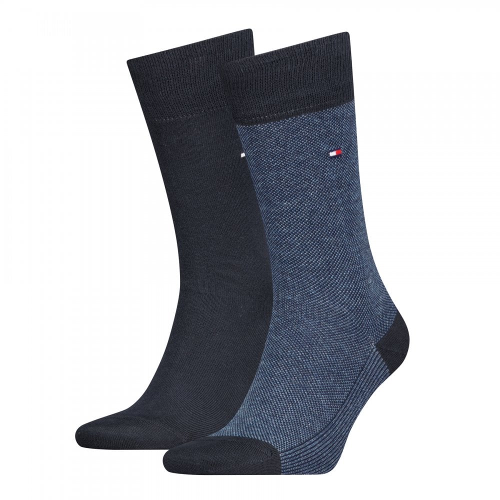 Tommy Hilfiger Men 2 Pack Birdseye Socks