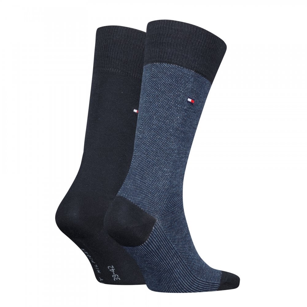 Tommy Hilfiger Men 2 Pack Birdseye Socks