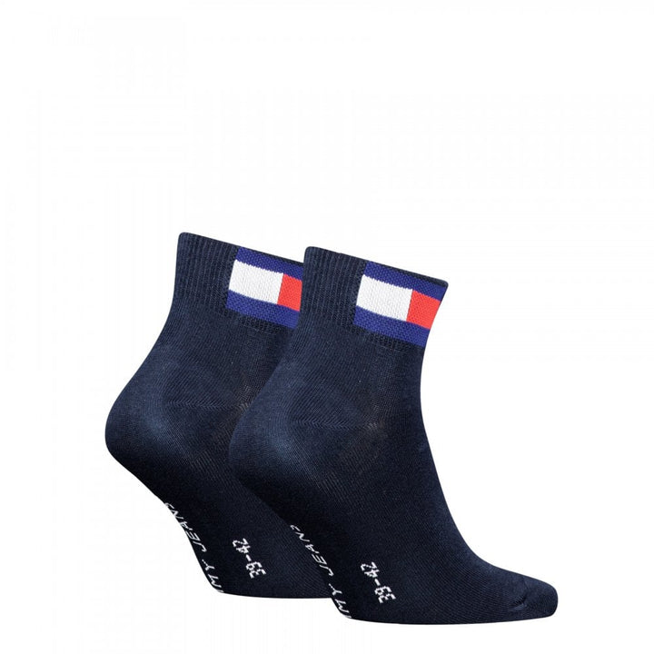 Tommy Hilfiger Tj Quarter 2 Pack Flag Socks