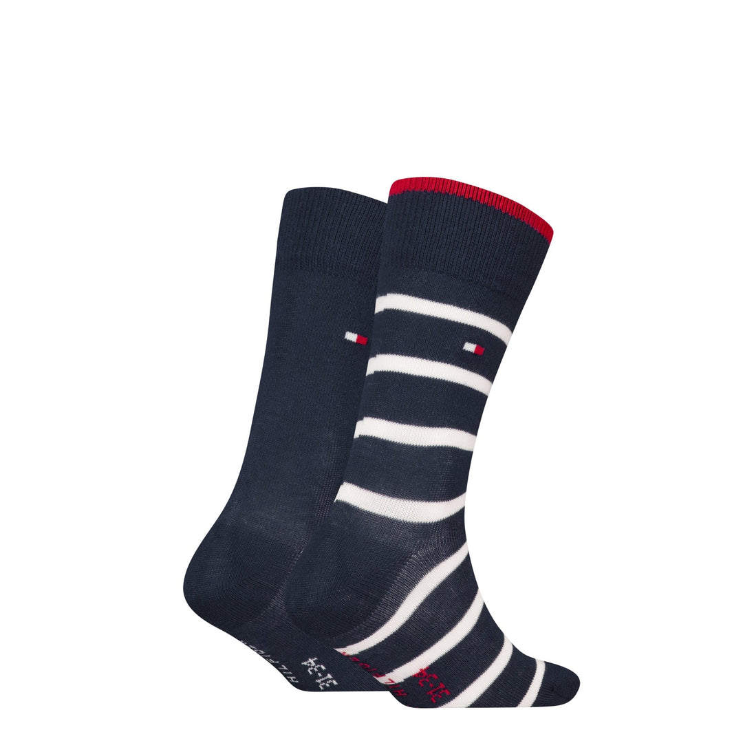 Tommy Hilfiger Kids 2 Pack Breton Stripe Socks