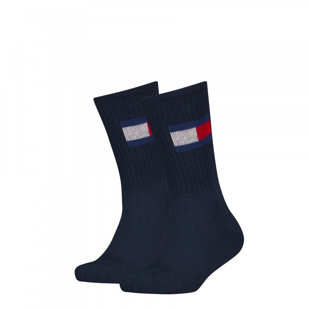Tommy Hilfiger Kids 2 Pack Flag Socks