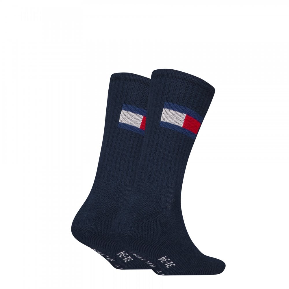 Tommy Hilfiger Kids 2 Pack Flag Socks