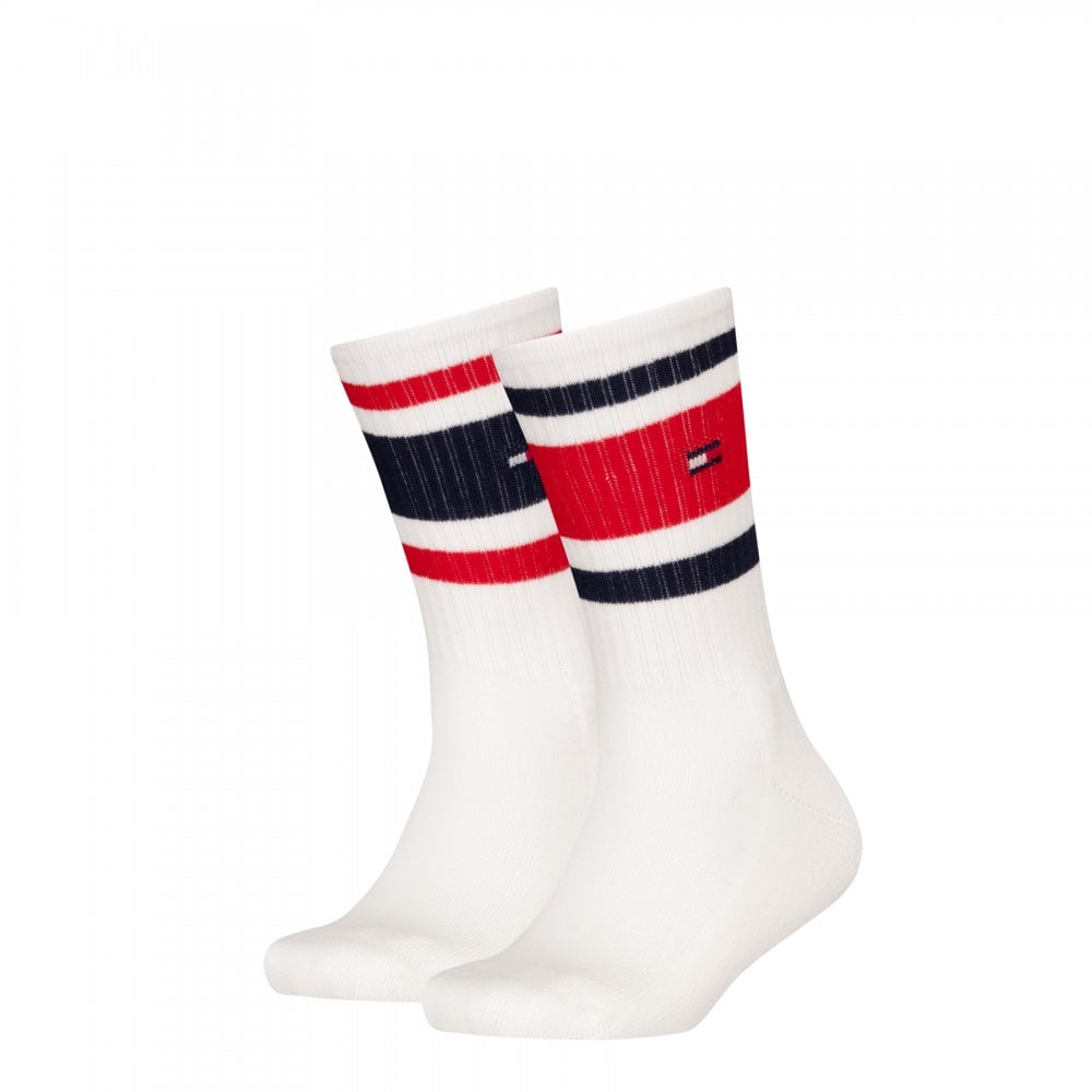Tommy Hilfiger Kids 2 Pack Sport Stripe Socks