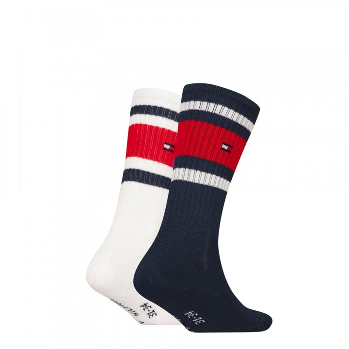 Tommy Hilfiger Kids 2 Pack Sport Stripe Socks