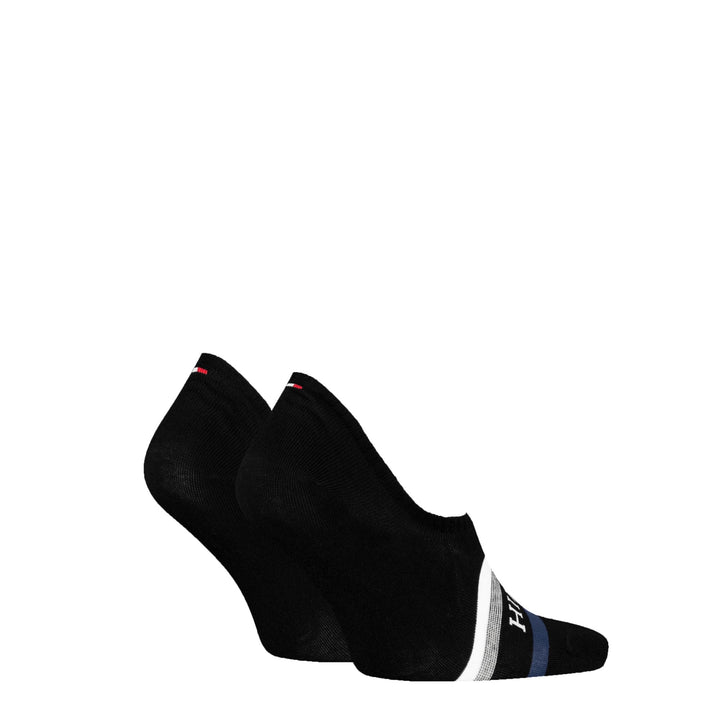 Tommy Hilfiger Men Footie 2 Pack Hilfiger Tab Socks