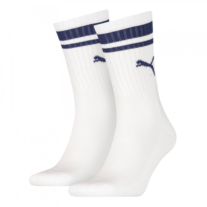 Puma Unisex Heritage Crew 2 Pack Socks