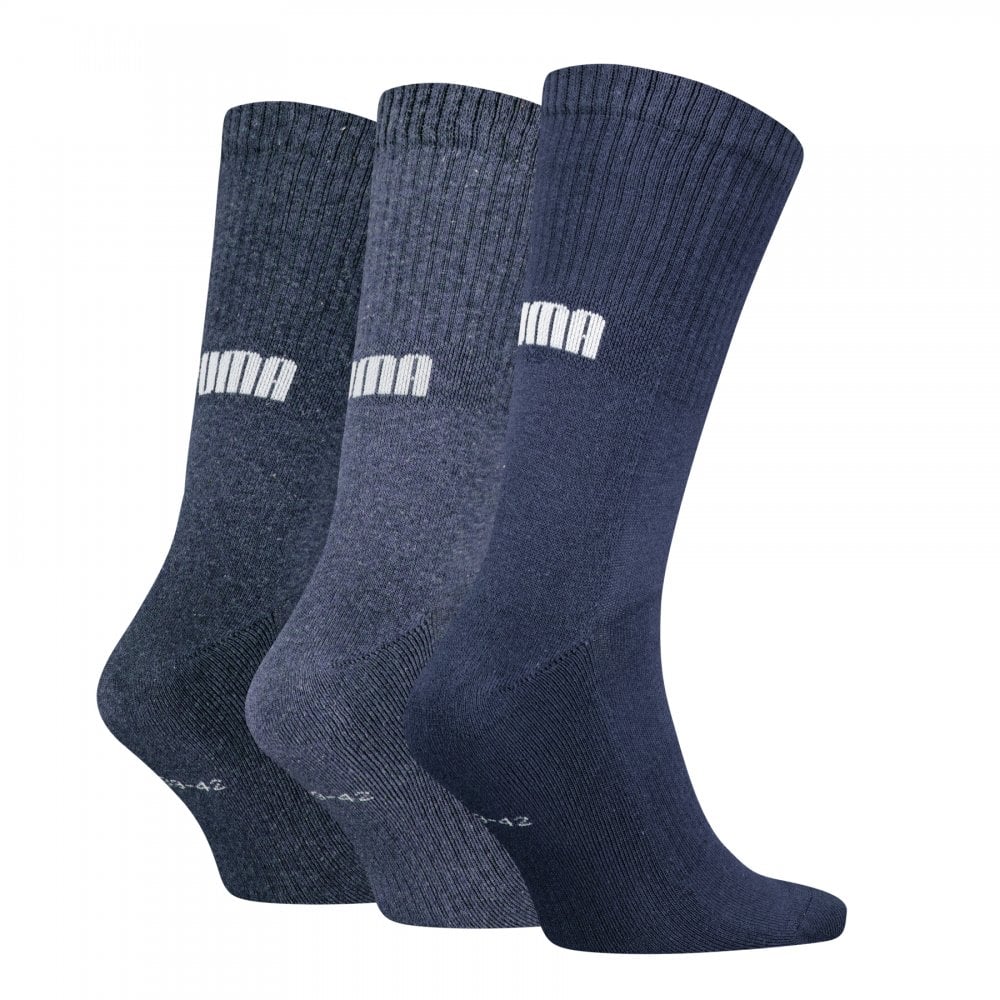 Puma Unisex Cushioned Next Crew 3 Pack Socks